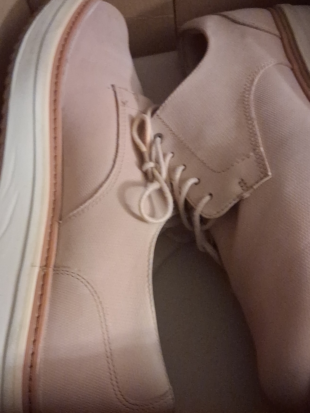 Clarks Women's Chukka Boots in Light Pink Canvas